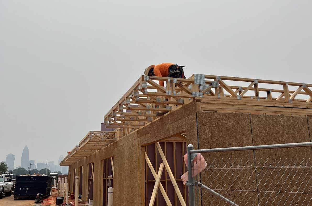 Floor Trusses installed in Charlotte